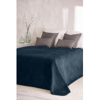 Přehoz na postel BEDDO Velvet 220x240 cm - tmavě modrý