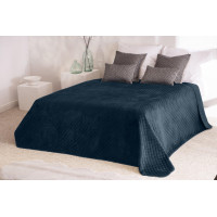 Přehoz na postel BEDDO Velvet 220x240 cm - tmavě modrý