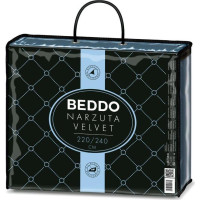Přehoz na postel BEDDO Velvet 220x240 cm - tmavě modrý