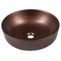 Sapho PRIORI keramické umyvadlo na desku, Ø 41, 5cm, měď PI040