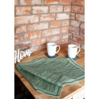 Žakárová kuchyňská utěrka CARINO 007 - 40x60 cm - zelená