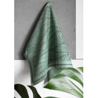 Žakárová kuchyňská utěrka CARINO 007 - 40x60 cm - zelená