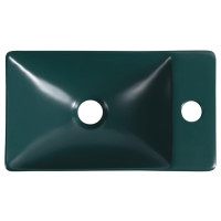 Sapho MARGITHA keramické umývátko 38x22cm, otvor pro baterii vpravo, petrolejová MGT38220