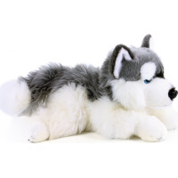 Rappa Plyšový pes husky ležící 30 cm