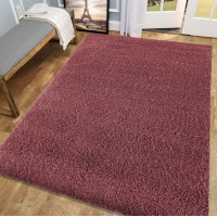 Kusový koberec Shaggy SANTO - červený