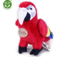 Rappa Plyšový papoušek červený Ara Arakanga 24 cm ECO-FRIENDLY