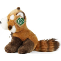 Rappa Plyšová panda červená sedící 18 cm ECO-FRIENDLY