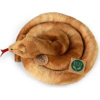 Rappa Plyšový had hnědý 90 cm ECO-FRIENDLY