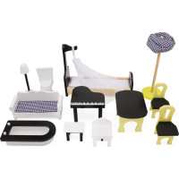 KIK Dřevěný domeček pro panenky 122cm