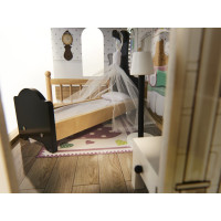 KIK Dřevěný domeček pro panenky 122cm