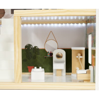 KIK Dřevěný domeček pro panenky v Boho stylu