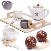 KIK Dřevěný kávový set