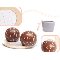 KIK Dřevěný kávový set