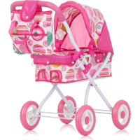 CHIPOLINO Hluboký kočárek pro panenky Emily Multicolor