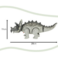 KIK Chodící Dinosaurus Triceratops se světly a zvuky