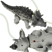 KIK Chodící Dinosaurus Triceratops se světly a zvuky