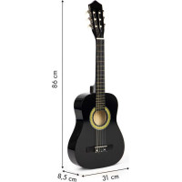 ECOTOYS Dětská kytara černá 86 cm