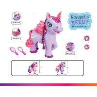 MAC TOYS Jednorožec se zvukem, růžový