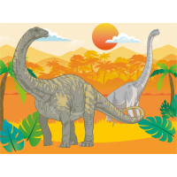 DINO Obrázkové kostky Jurský svět, 12 kostek