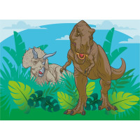 DINO Obrázkové kostky Jurský svět, 12 kostek