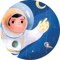 DJECO Puzzle Astronaut na měsíci 36 dílků