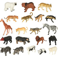 KIK Sada figurek Zvířata v ZOO 59ks v boxu