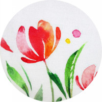 Polštář PASTELOVÉ JARO Tulipán - 43x43 cm