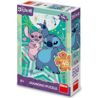 Dino Puzzle Stitch diamond 200 dílků