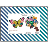 Galison Tvarové puzzle Christian Lacroix Motýl a Kytice v sadě