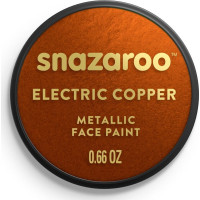 SNAZAROO Barva na obličej Metalická Měděná (Electric Copper) 18ml