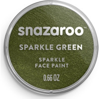 SNAZAROO Barva na obličej Třpytivá Zelená (Sparkle Green) 18ml