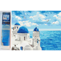 NORIMPEX Diamantové malování Mraky nad Santorini 30x40cm