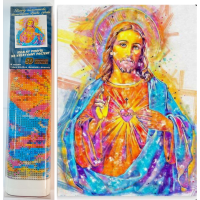 NORIMPEX Diamantové malování Rozzářený Ježíš 30x40cm