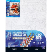 ASTRA Malování podle čísel: Vzpomínky na prázdniny, plátno na rámu 40x50 cm