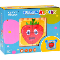 Obrázkové kostky Ovoce, 4 kostky