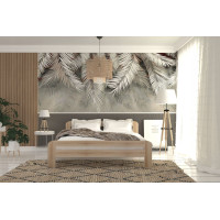 Postel z masivu borovice DAVE 200x120 cm - přírodní
