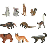 KIK Sada figurek Zvířata v ZOO 19ks v boxu