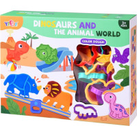 PIXINO Sada plastelíny a vykrajovátek Dinosauři