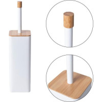 WC štětka FONTI - bílá s bambusem