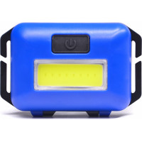 Solight LED čelová svítilna, 3W COB, modrá