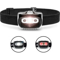 Solight LED čelová svítilna, 3W + červené světlo, 3x AAA
