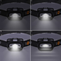 Solight LED čelová svítilna, 3W + červené světlo, 3x AAA
