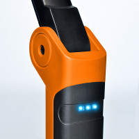Solight pracovní nabíjecí LED lampa, 500lm + 70lm, COB, Li-Ion, USB, černooranžová