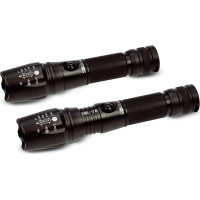 Solight LED nabíjecí profesionální svítilna, 600lm, T6 XML Cree LED, zoom, Li-Ion