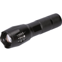 Solight LED nabíjecí svítilna, 300lm, Cree, zoom, power banka, Li-Ion