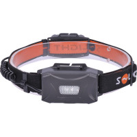 Solight LED čelová nabíjecí svítilna, 3W + COB,150 + 60lm, Li-Ion