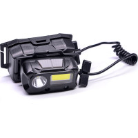 Solight LED čelová nabíjecí svítilna, 3W + COB,150 + 60lm, Li-Ion