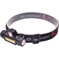 Solight LED čelová nabíjecí svítilna, 3W + COB,150 + 60lm, Li-Ion