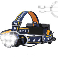 Solight LED čelová nabíjecí svítilna 550, 550lm, Li-Ion