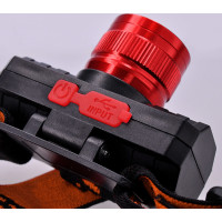 Solight LED čelová nabíjecí svítilna, 3W,150lm, zoom, Li-Ion